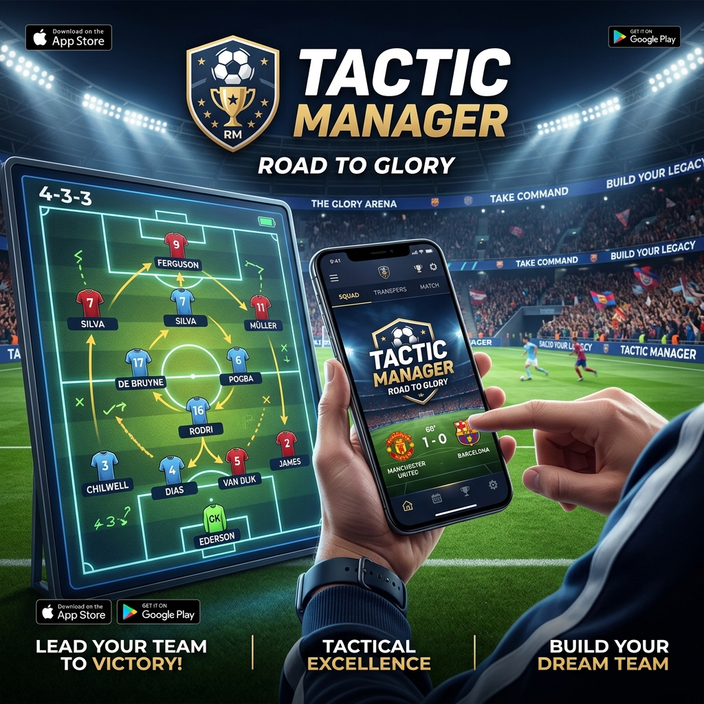 Tactic Manager: Road To Glory kicks off its global mobile launch