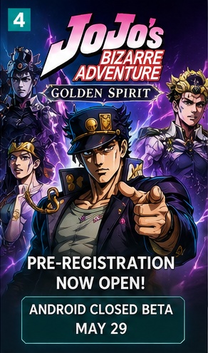 JoJo’s Bizarre Adventure: Golden Spirit opens pre-registration for Stand battles on mobile