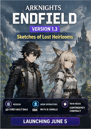 Arknights: Endfield Version 1.3 heads to Sword Vault Dale with Contingency Contract pressure