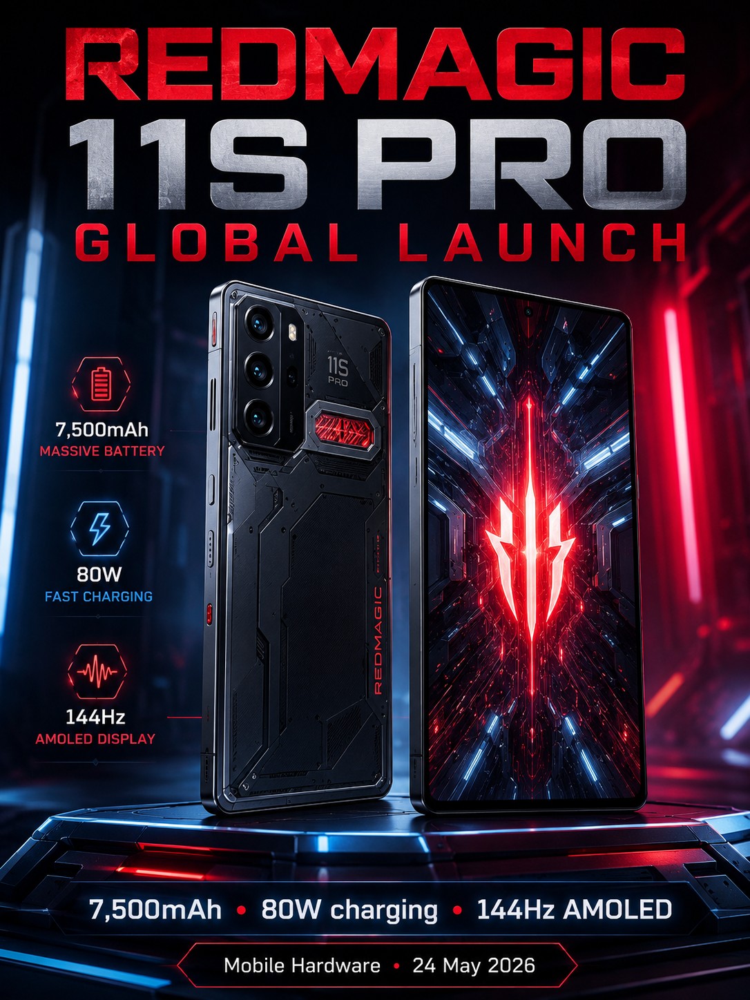 RedMagic 11S Pro global launch nears with a more practical battery mix