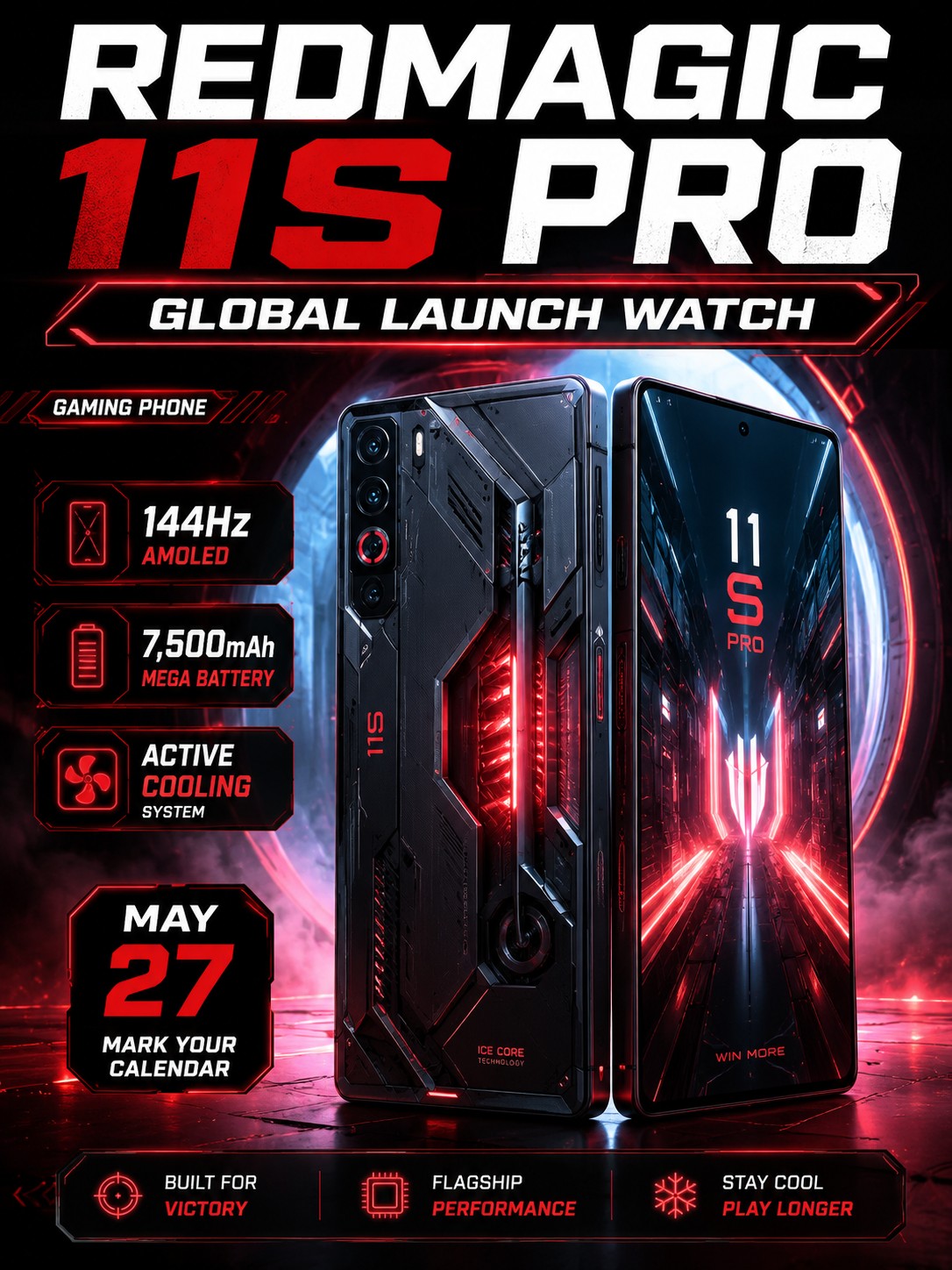 RedMagic 11S Pro global launch watch turns May 27 into gaming-phone day