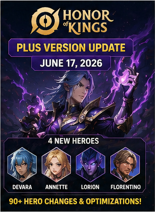 Honor of Kings Plus update promises four new heroes and over 90 hero changes