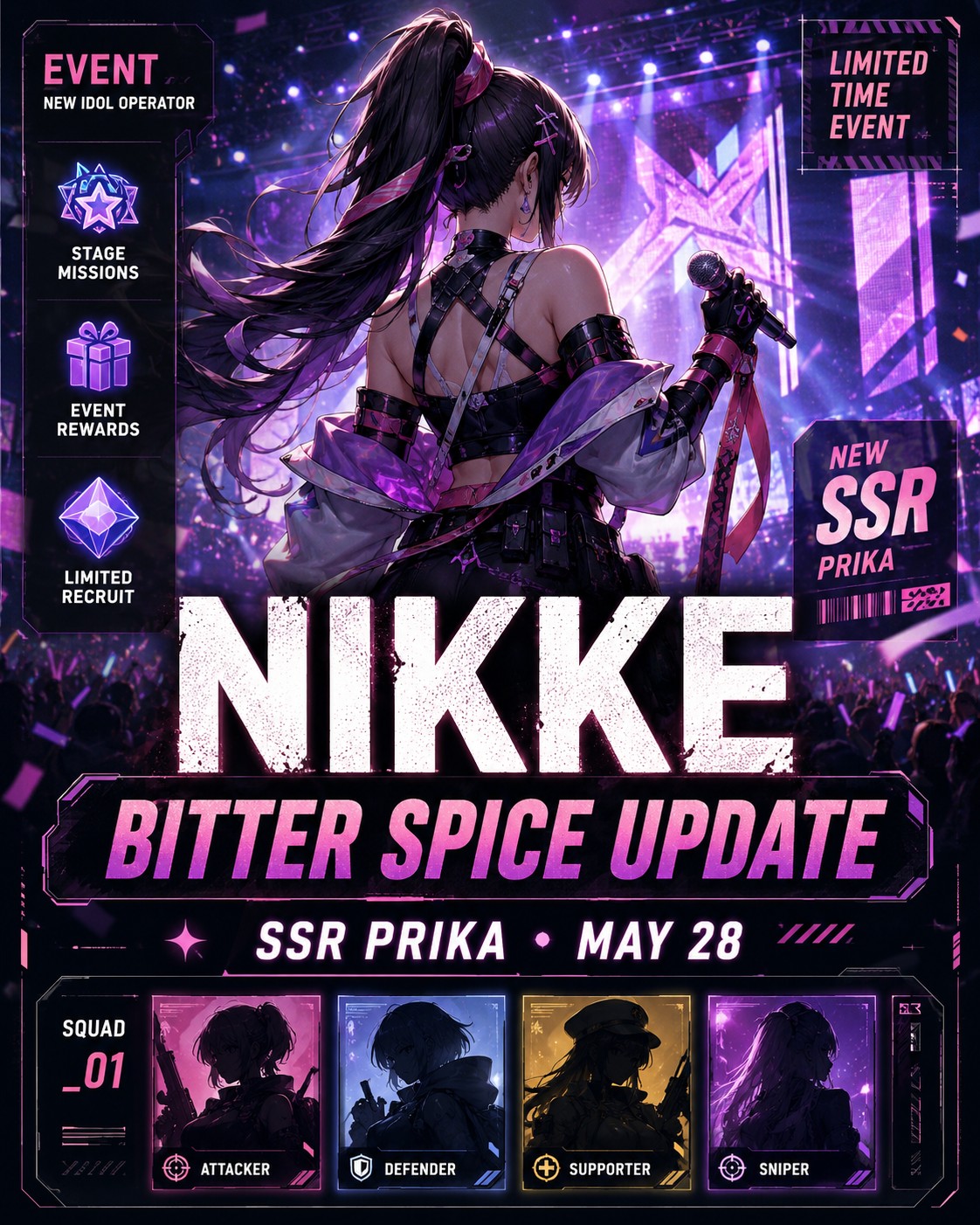 NIKKE Bitter Spice update brings SSR Prika and more idol drama on May 28