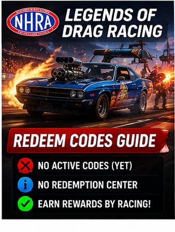 NHRA Legends of Drag Racing gets a code tracker, but the garage has no freebies yet