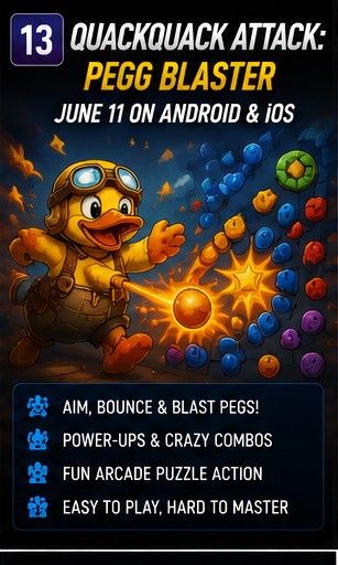 QuackQuack Attack: PEGG Blaster waddles toward a June 11 mobile launch