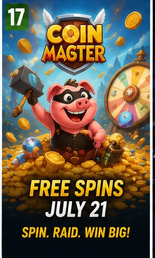 Coin Master free spins keep the daily rewards machine running