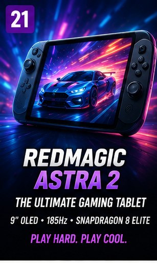 REDMAGIC Astra 2 keeps the compact gaming tablet crown hot