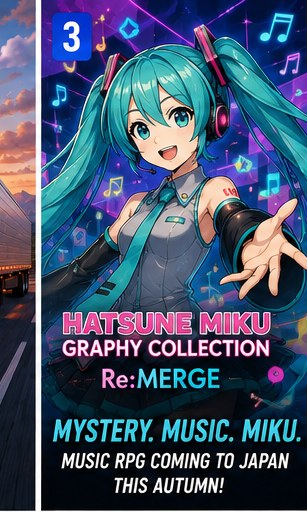 Hatsune Miku Graphy Collection Re:Merge heads to Japan