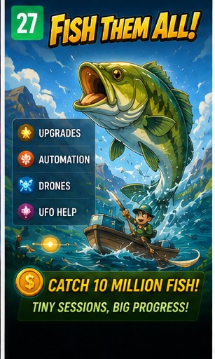 Fish Them All! keeps chasing 10 million fish