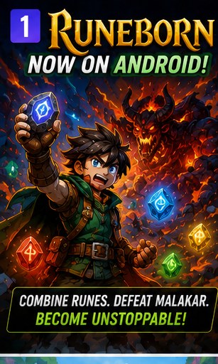 Runeborn launches on Android