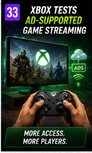 Xbox tests ad-supported game streaming
