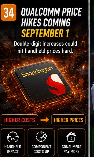 Qualcomm price hikes threaten handheld costs
