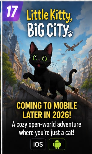 Little Kitty, Big City is heading to iOS and Android later in 2026