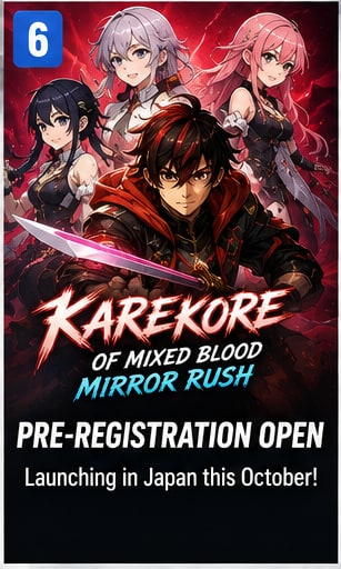 Karekore of Mixed Blood: Mirror Rush opens Japanese pre-registration ahead of October launch