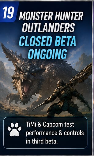 Monster Hunter Outlanders continues its third closed beta as TiMi tests mobile hunting performance