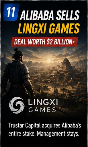 Alibaba reportedly agrees to sell Lingxi Games to Trustar Capital in deal worth more than $2 billion