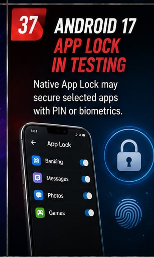 Android 17 native App Lock remains in testing as Google works toward more consistent privacy controls