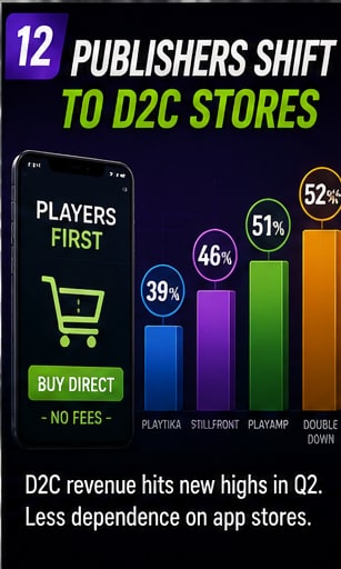 Mobile publishers push further toward direct-to-consumer stores as app-store dependence keeps shrinking