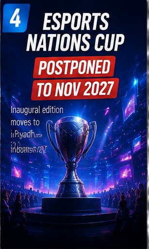 Esports Nations Cup postponed from November 2026 to November 2027