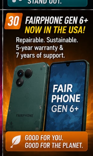 Fairphone Gen 6+ becomes the company's first smartphone sold directly in the United States