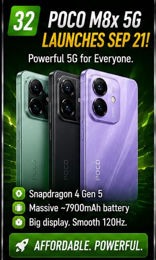 POCO M8x 5G launches tomorrow as affordable 5G competition intensifies in India