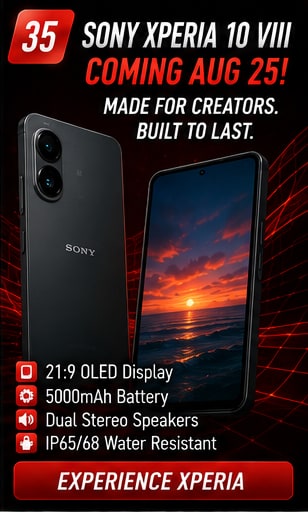 Sony Xperia 10 VIII is scheduled for August 25 as Sony continues its narrow smartphone strategy