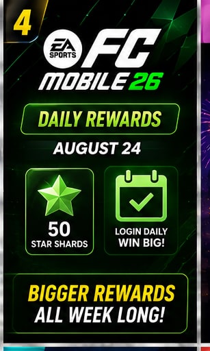 EA Sports FC Mobile 26 rolls into August 24 with fresh daily progression rewards