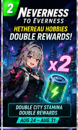 Neverness to Everness activates double-reward Hethereau Hobbies event