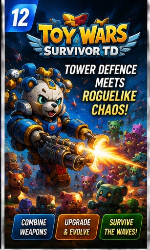 Toy Wars: Survivor TD turns tower defence into a frantic roguelike toy box