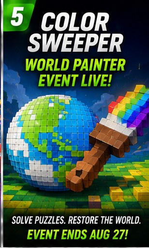 ColorSweeper's World Painter event turns solitary logic puzzles into global cooperation