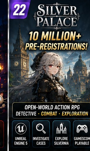 Silver Palace carries more than 10 million pre-registrations into Gamescom week
