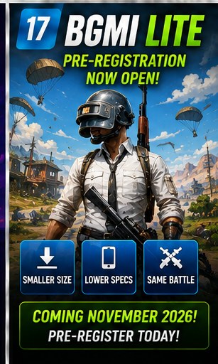 BGMI Lite pre-registration expands Krafton's battle royale strategy in India