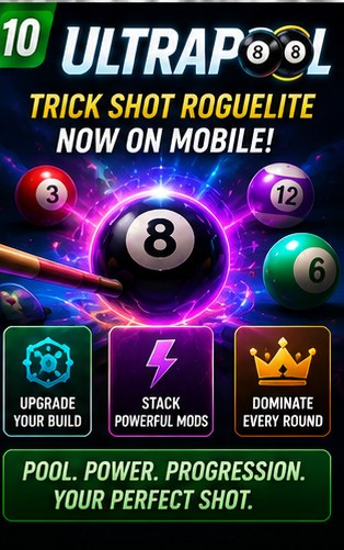 Ultrapool launches on mobile with a billiards twist on the Balatro formula