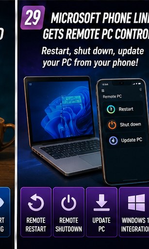 Microsoft Phone Link is preparing remote PC power controls for Android users