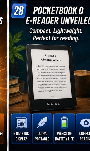 PocketBook Q makes a case for the pocket-sized E Ink reader