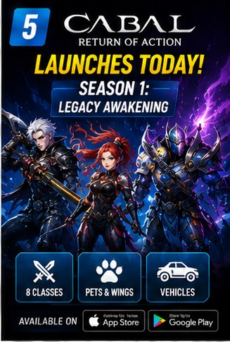 Cabal: Return of Action launches on iOS and Android with Season 1: Legacy Awakening