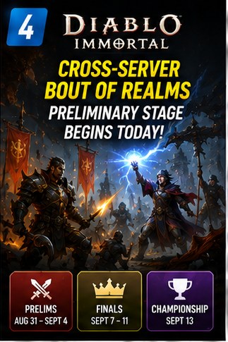 Diablo Immortal begins the preliminary stage of its revamped Cross-Server Bout of Realms