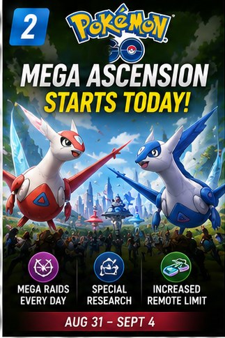 Pokémon GO's Mega Ascension event starts today on the road to Mega Finale