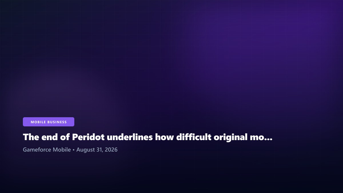 The end of Peridot underlines how difficult original mobile AR remains without a giant franchise