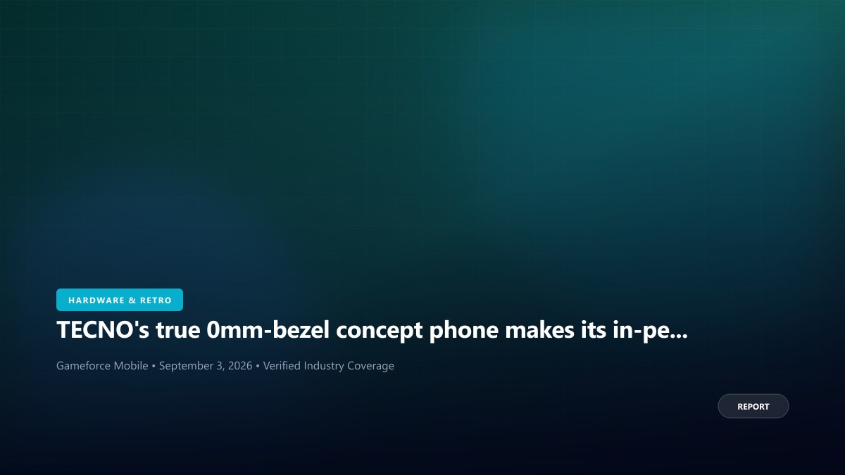 TECNO's true 0mm-bezel concept phone makes its in-person IFA debut