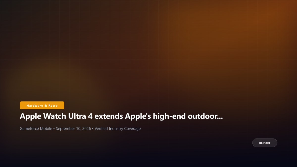 Apple Watch Ultra 4 extends Apple's high-end outdoor push
