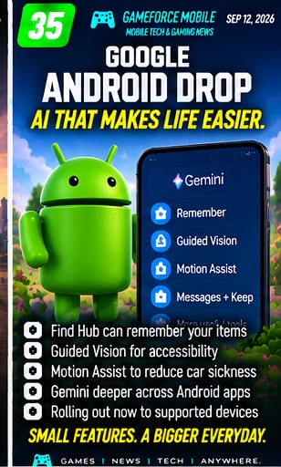 Android September Drop continues expanding Gemini beyond the chatbot