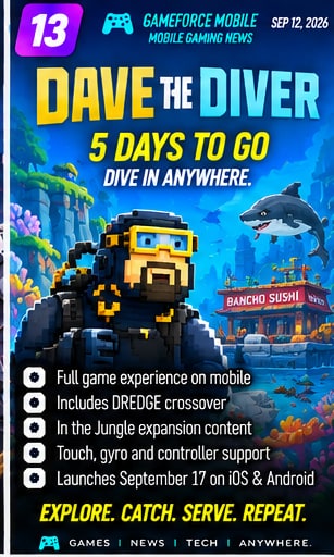 Dave the Diver is now five days from its mobile debut