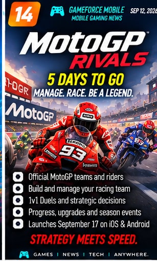 MotoGP Rivals closes in on September 17 mobile launch