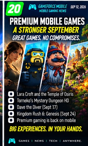 Premium games are having an unusually strong September on mobile