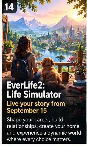 EverLife2: Life Simulator joins the September 15 release rush