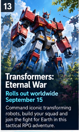 Transformers: Eternal War is two days from worldwide launch