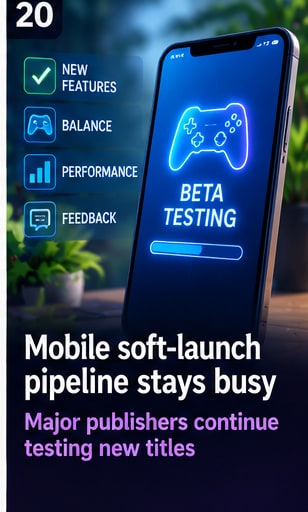 Mobile soft-launch pipeline shows major publishers still testing aggressively