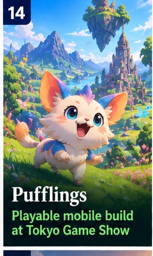 Pufflings mobile build will be playable at Tokyo Game Show