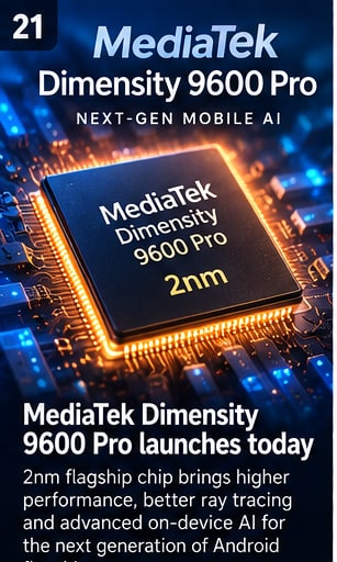 MediaTek's Dimensity 9600 Pro reaches launch day with 2nm ambitions